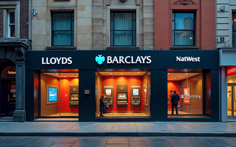 FTSE 100 Index drops as Barclays, NatWest, and Lloyds sink amid 2 key risks